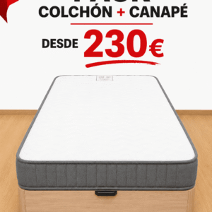 Canapé abatible + colchón visco 90x190 desde 230€ en Barcelona