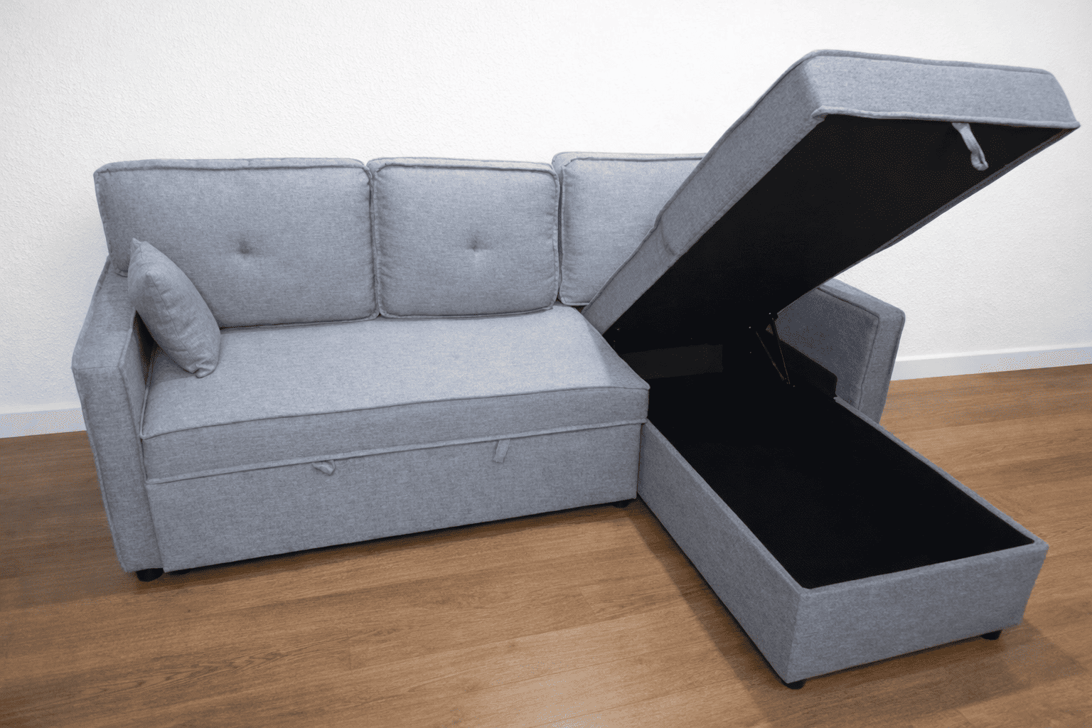 Sofá cama chaise longue 200x135 – nuevo en caja, amplio y cómodo - Imagen 3