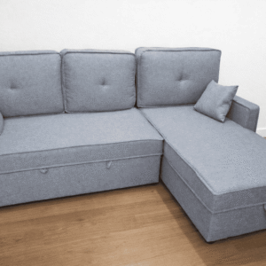 Sofá cama chaise longue 200x135 – nuevo en caja, amplio y cómodo