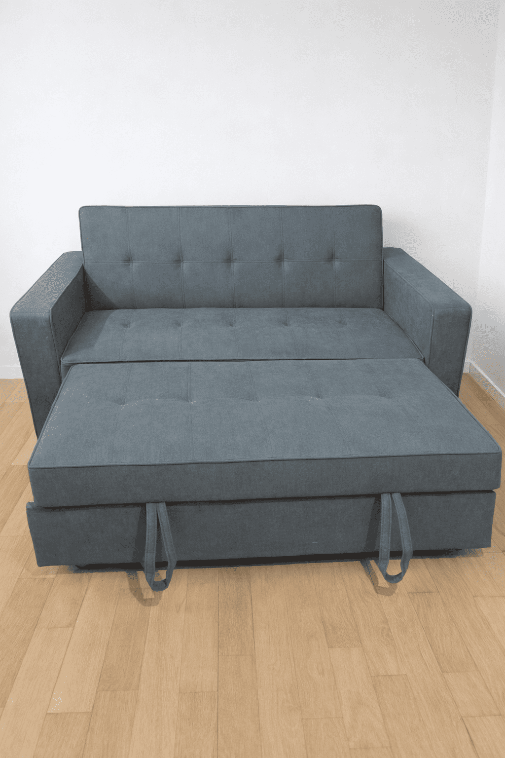 Sofá cama gris 135x180 – práctico y cómodo para diario - Imagen 2