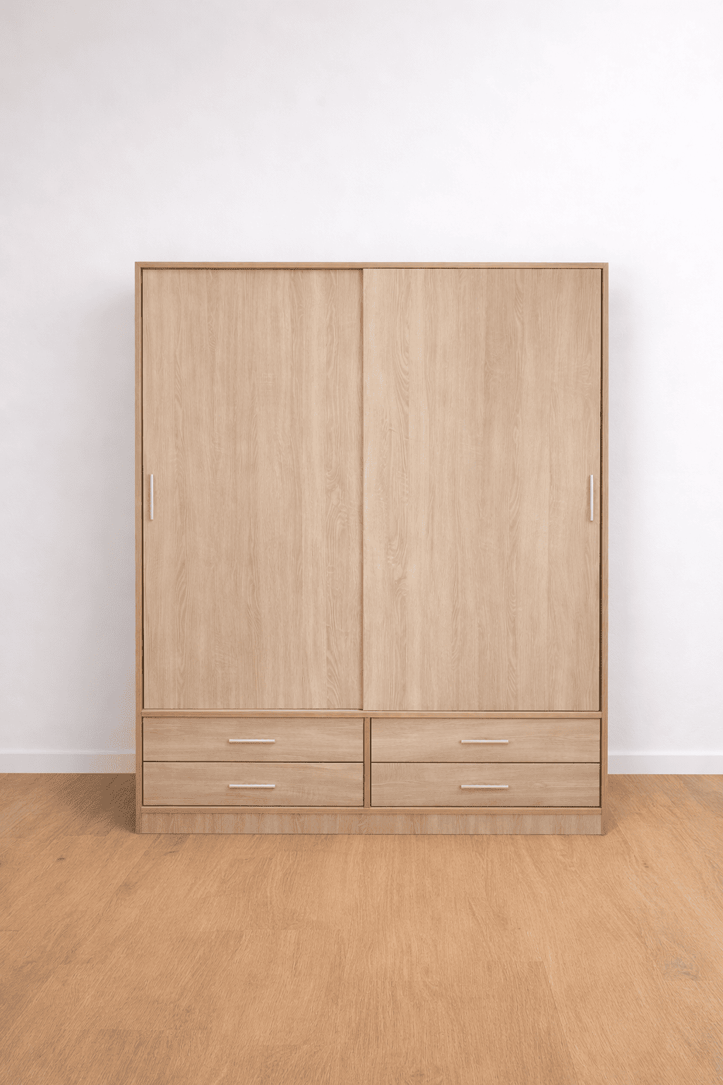 Armario Moderno de Madera con Puertas Correderas y Cajones – 150x200 cm - Imagen 4