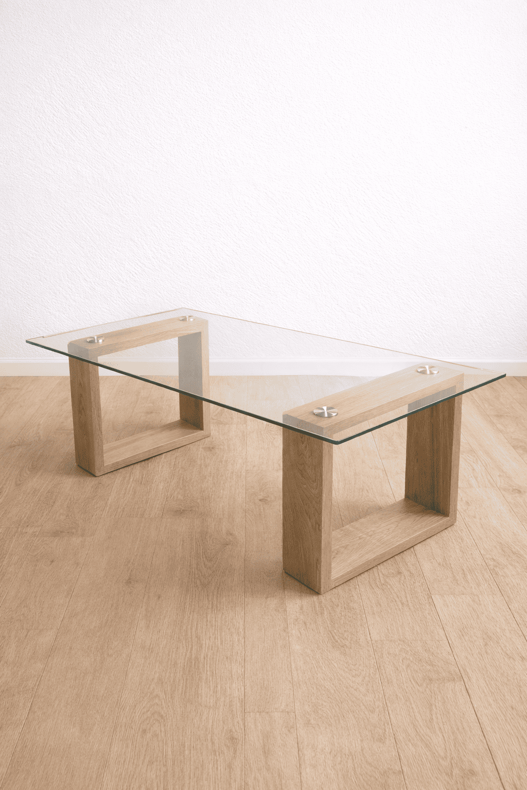 Mesa de Comedor Cristal y Madera Moderna – 150 cm - Imagen 3