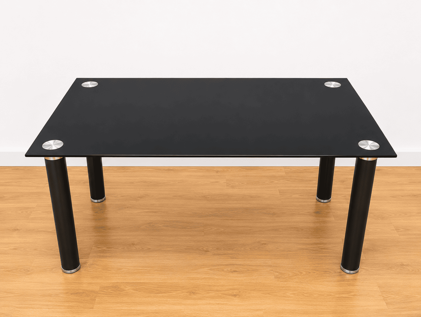 Juego de Comedor con Mesa de Cristal y 6 Sillas – Negro o Blanco - Imagen 2