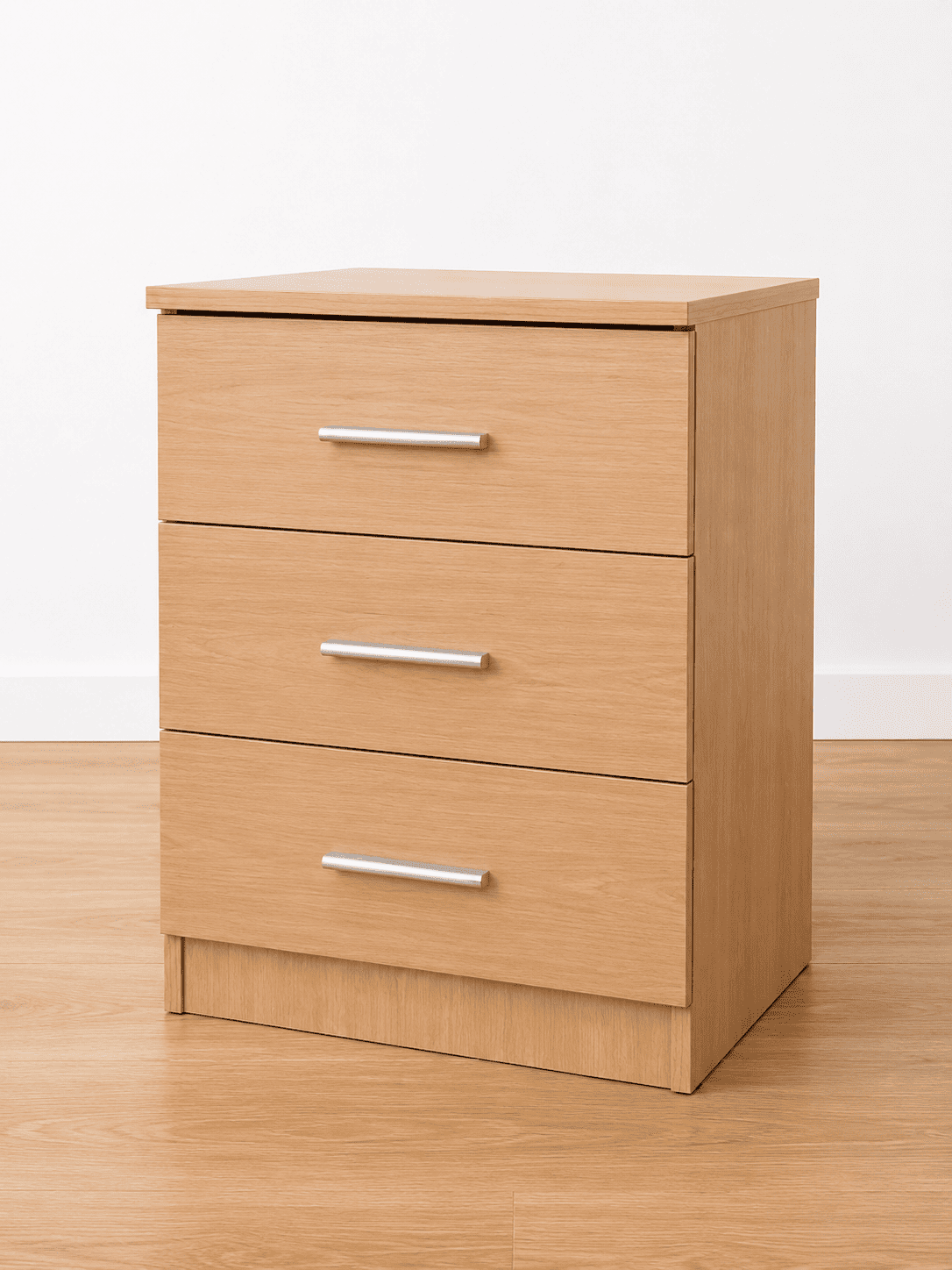 Mesita de Noche Moderna de 3 Cajones – Disponible en varios colores - Imagen 2
