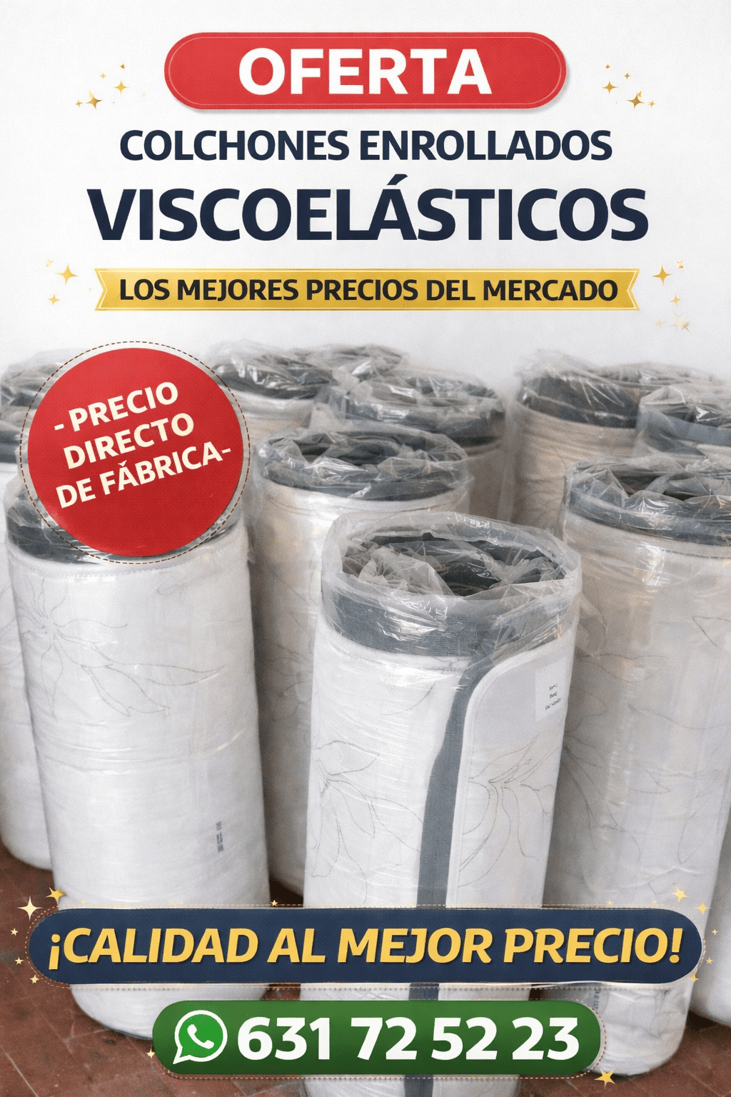 Colchón Viscoelástico Enrollado 21 cm – Varias Medidas - Imagen 2