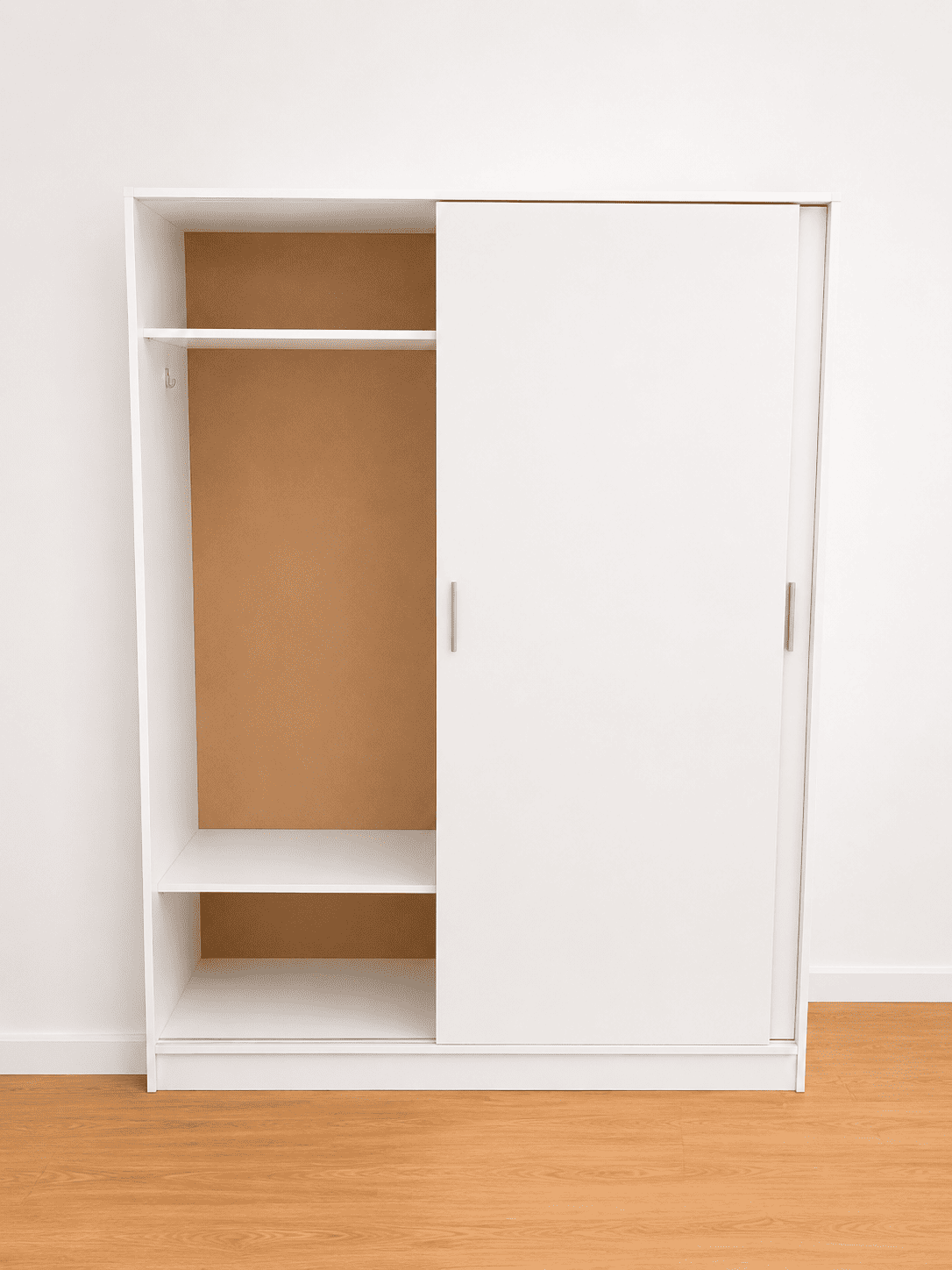 Armario de madera con puertas correderas 160 cm - Imagen 4