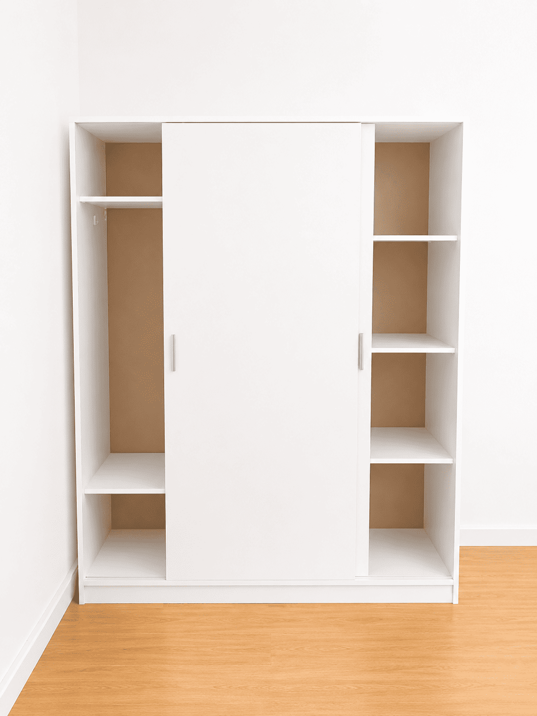 Armario de madera con puertas correderas 160 cm - Imagen 5