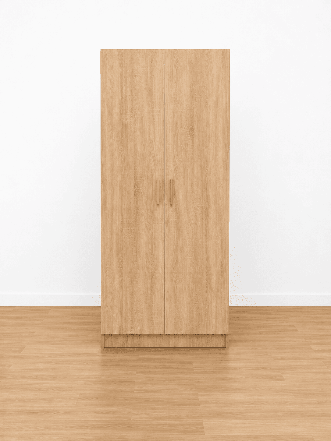 Armario de madera de 2 puertas 80 cm