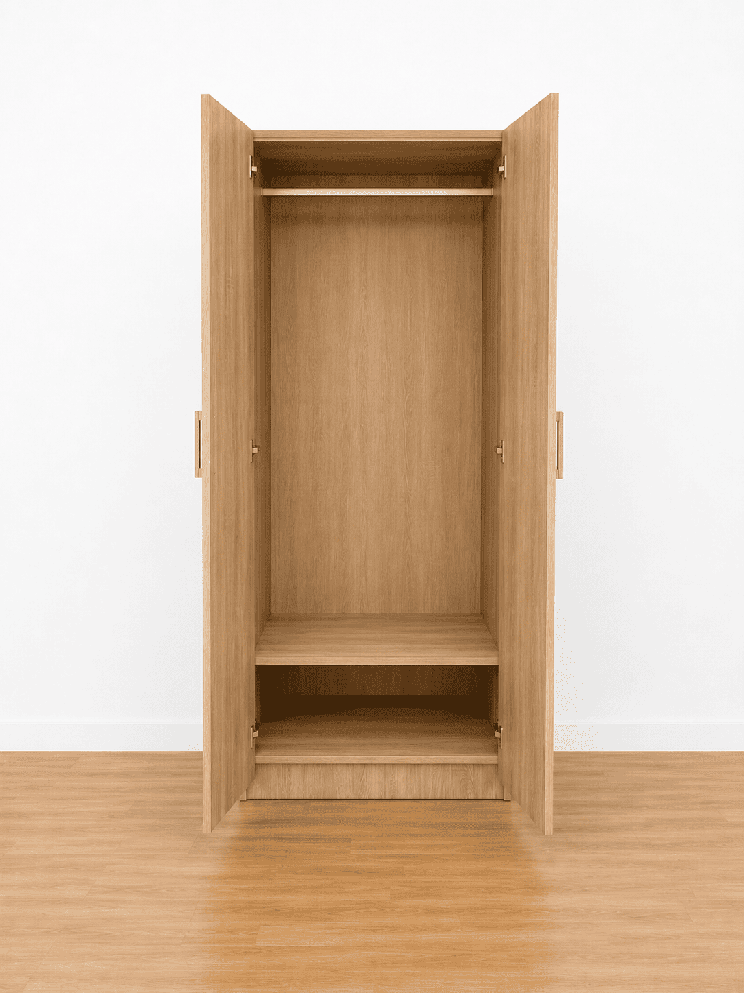 Armario de madera de 2 puertas 80 cm - Imagen 2