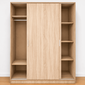 Armario de madera con puertas correderas 160 cm