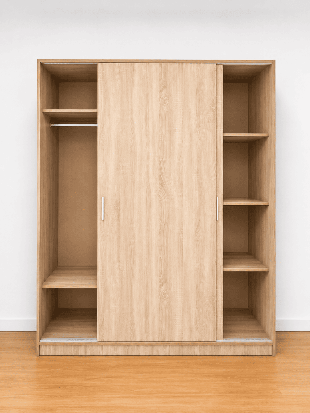 Armario de madera con puertas correderas 160 cm