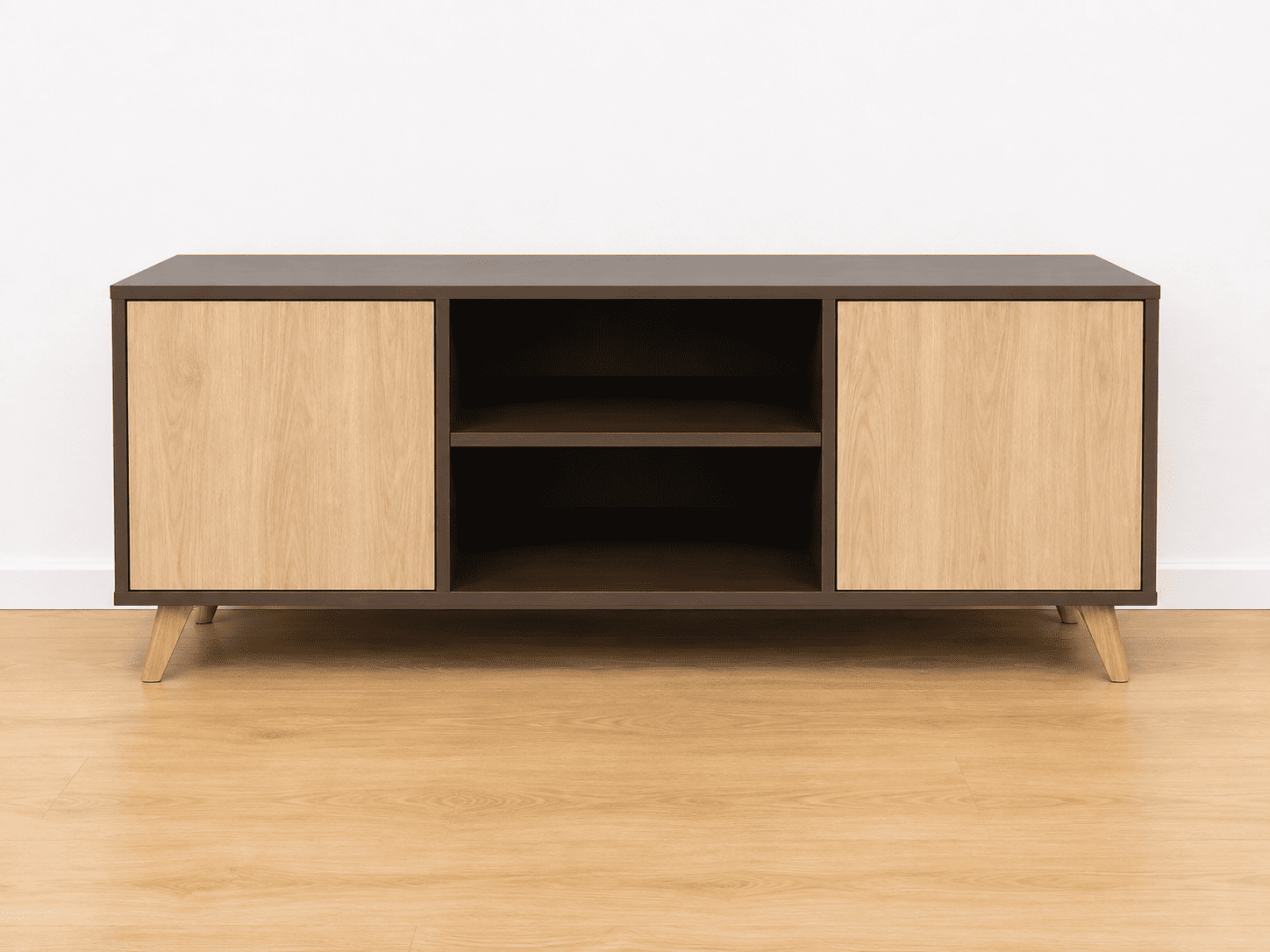 Mueble de TV moderno con puertas y estantes - 3 colores disponibles - Imagen 5