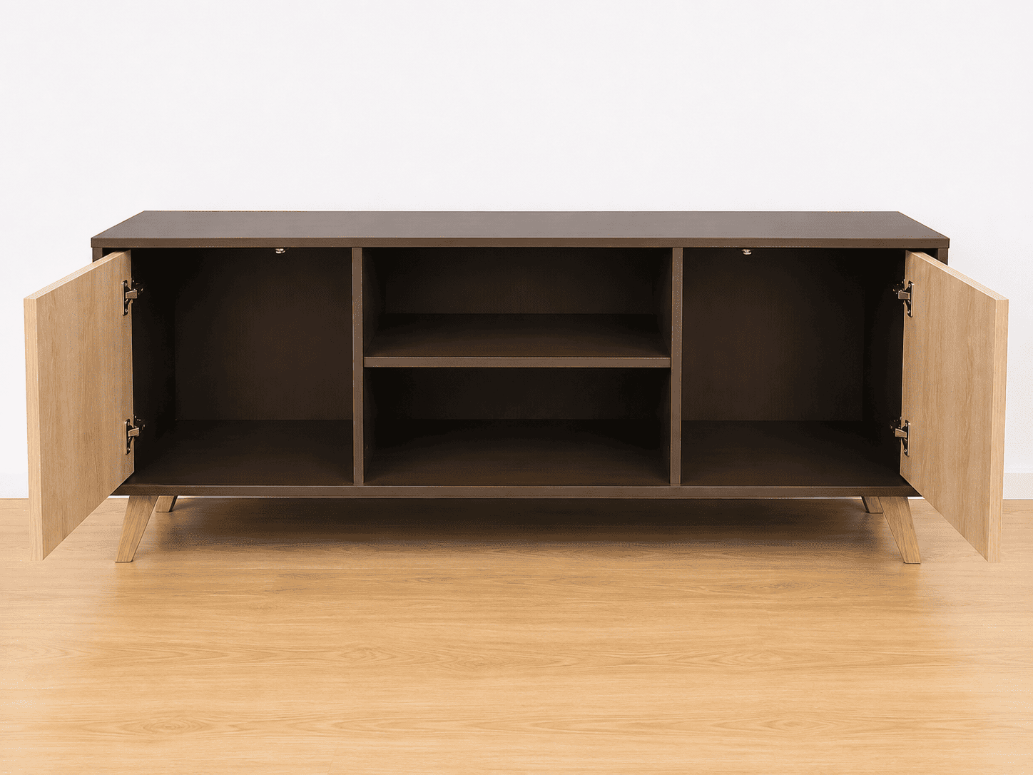 Mueble de TV moderno con puertas y estantes - 3 colores disponibles - Imagen 6