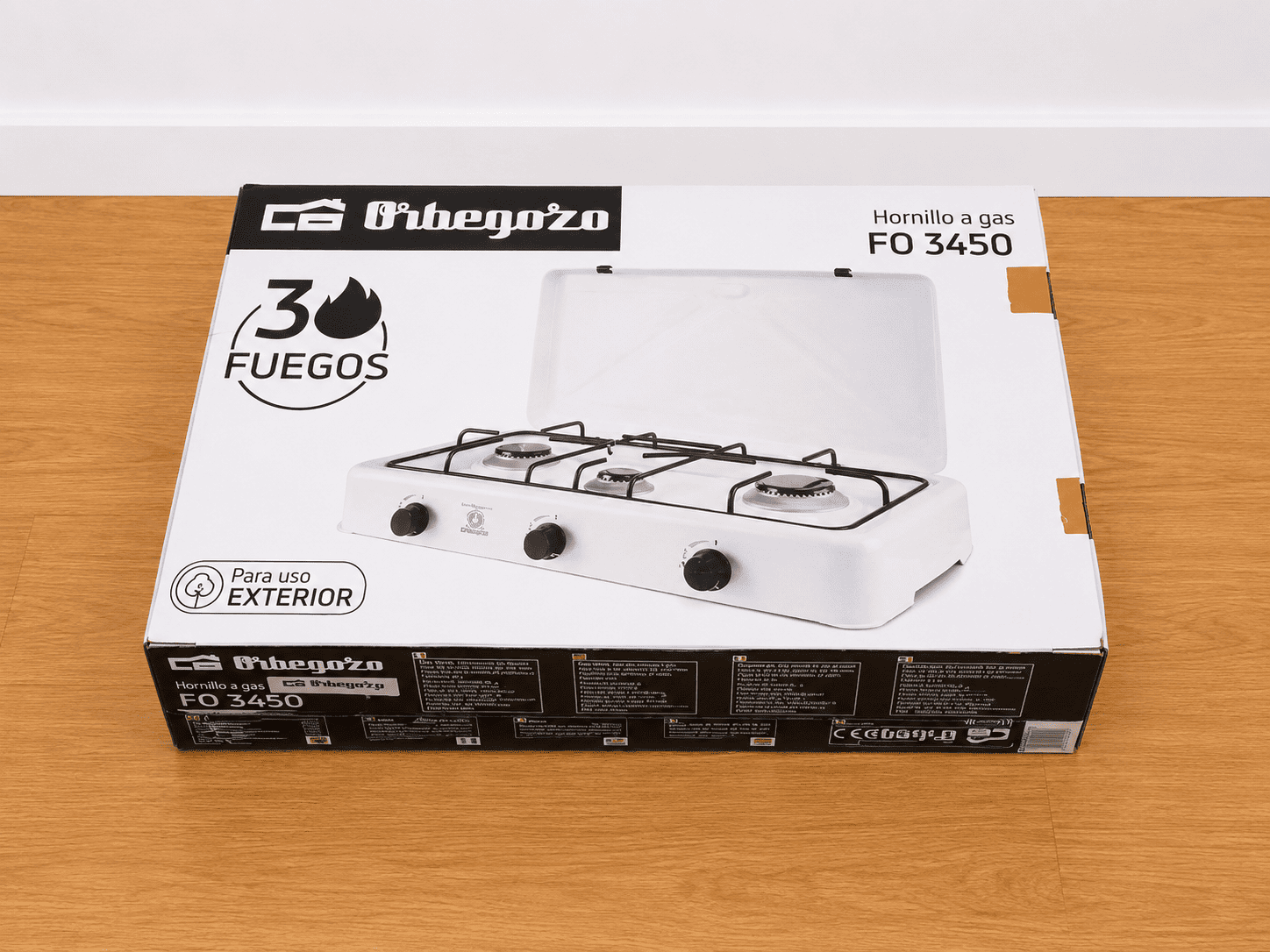 Hornillo de gas Orbegozo 3 fuegos – Nuevo - Imagen 2