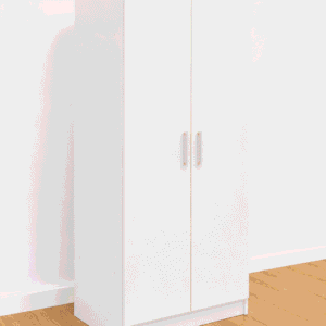 Armario de 2 puertas blanco – 100 cm
