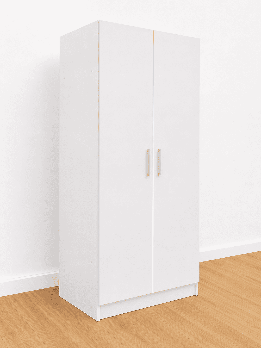 Armario de 2 puertas blanco – 100 cm