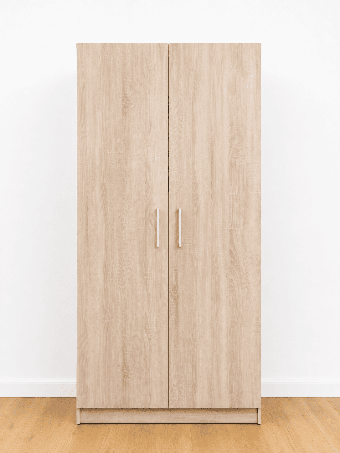 Zapatero alto de madera – 2 puertas – Beige – Nuevo