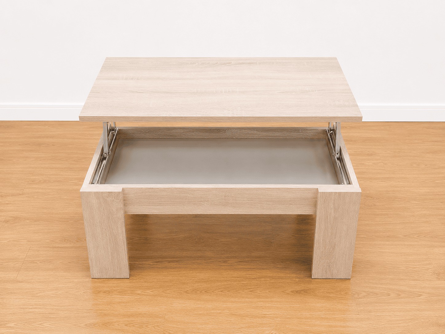 Mesa de centro elevable color madera – 90 cm