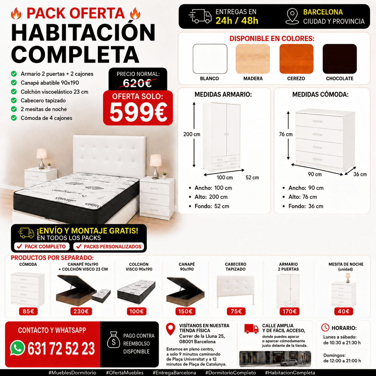 🛏️ Pack Habitación Completa – Desde 599€ - Imagen 2