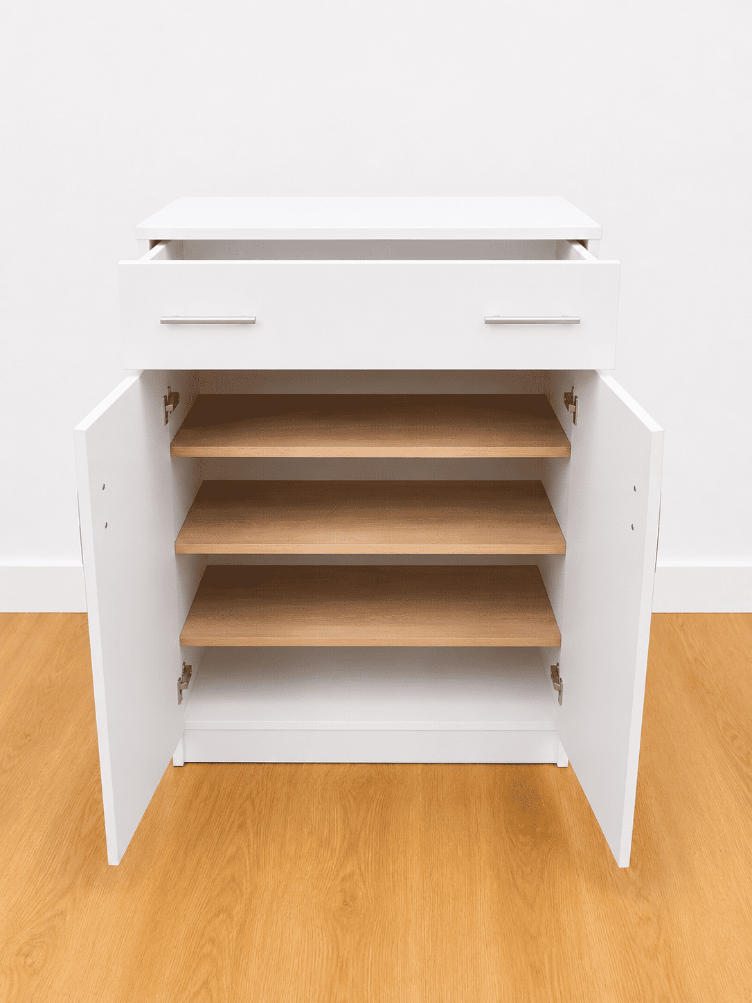Zapatero blanco con cajón y 2 puertas - Imagen 2