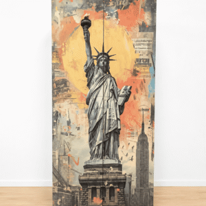 Zapatero Alto Nueva York con Estatua de la Libertad – 80 × 180 cm