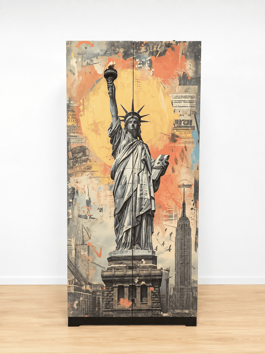 Zapatero Alto Nueva York con Estatua de la Libertad – 80 × 180 cm