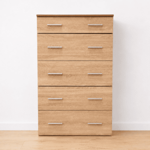 Cómoda de Madera de 5 Cajones | Diseño Moderno