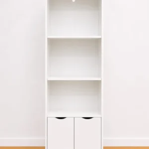 Estantería Librería Blanca con Puertas