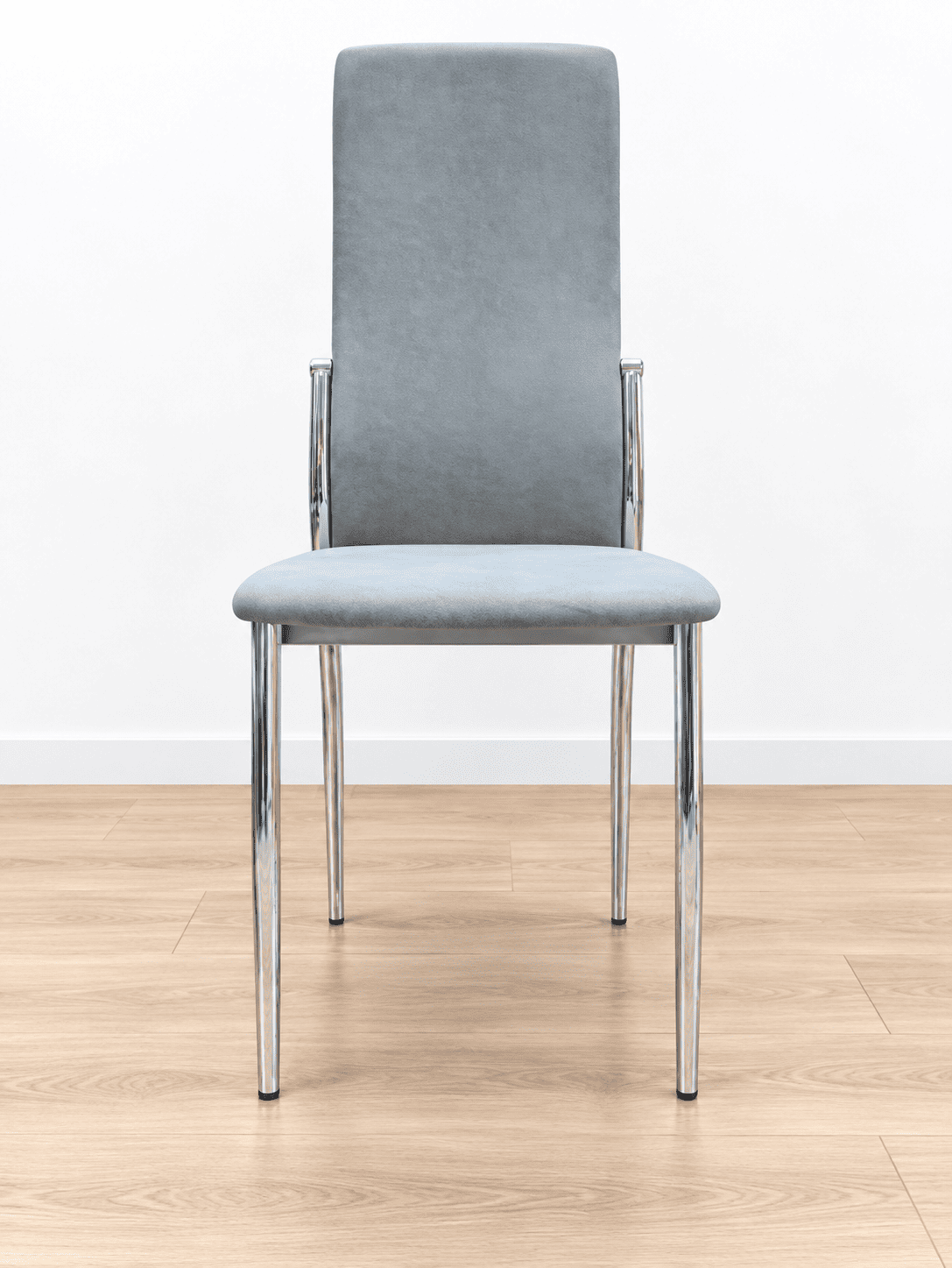 Juego de 6 Sillas de Comedor Grises Tapizadas – 250 € - Imagen 2